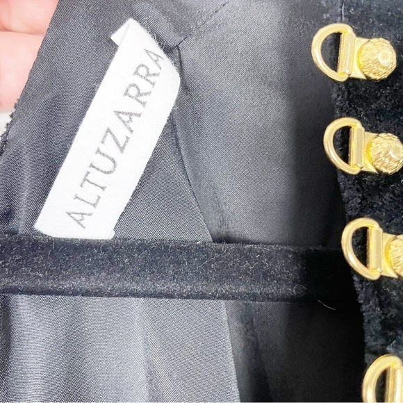 Altuzarra Adriana Corset Sheath Knee Length Dress Black Runway Cocktail Work - Picture 6 of 10